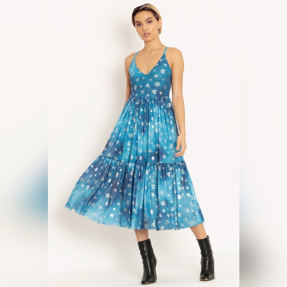 Avatar: The Last Airbender Earth Air Fire Water Sheer Midaxi Dress -